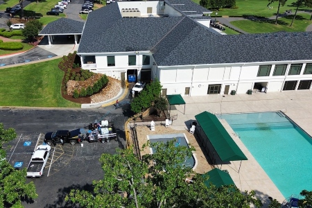 Drone Cleaning for a Country Club in Little Rock, AR