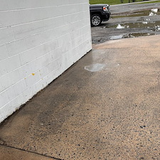 Retail Building Cleaned Using Drone Pressure Washing in Maumelle, AR 4